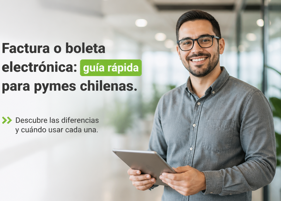 Factura o boleta electrónica: guía rápida para pymes chilenas