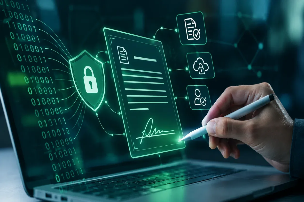 Facturas de proveedores y gestión digital de documentos electrónicos.